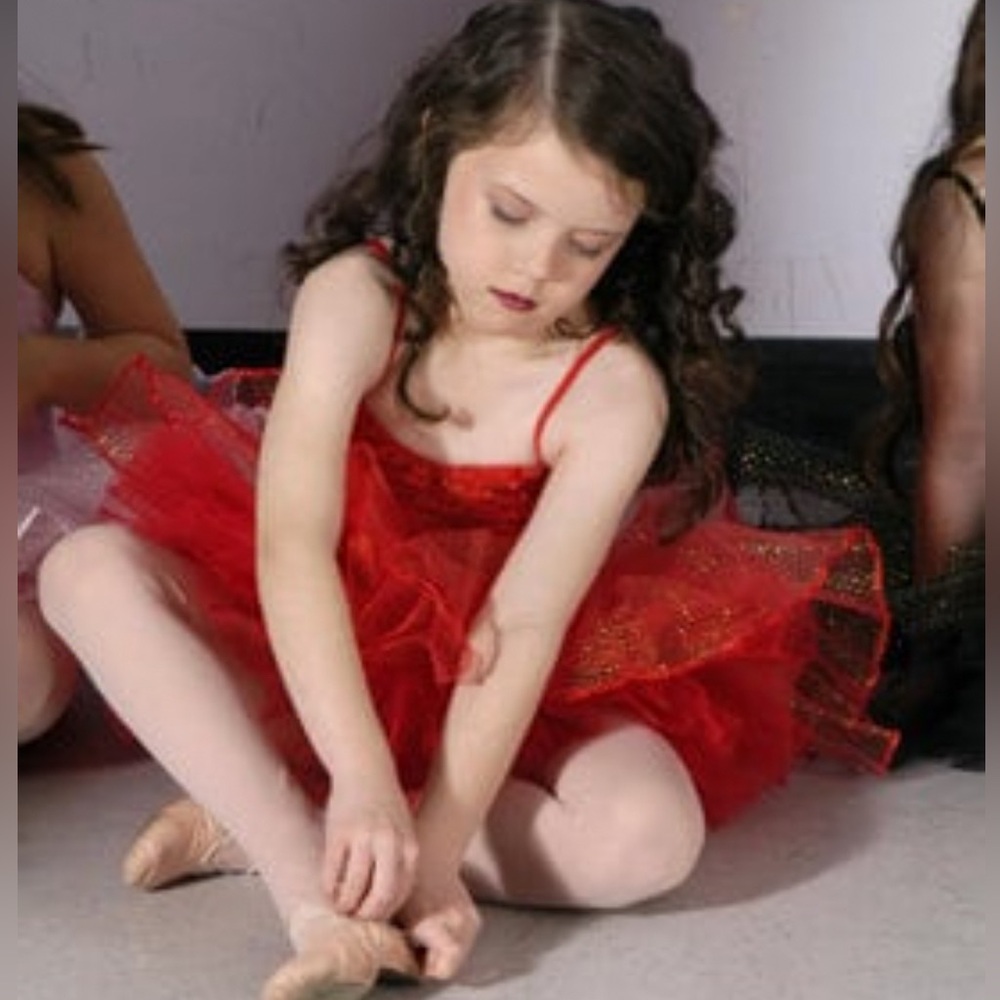 Red Glitzy Dance Tutu